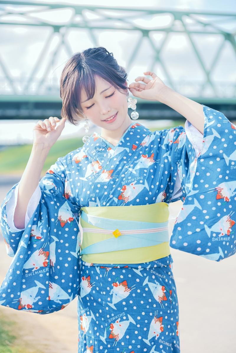 ElyEE子 2023.august A-聖代浴衣 Sundae Yukata [28P-129MB]非常漂亮