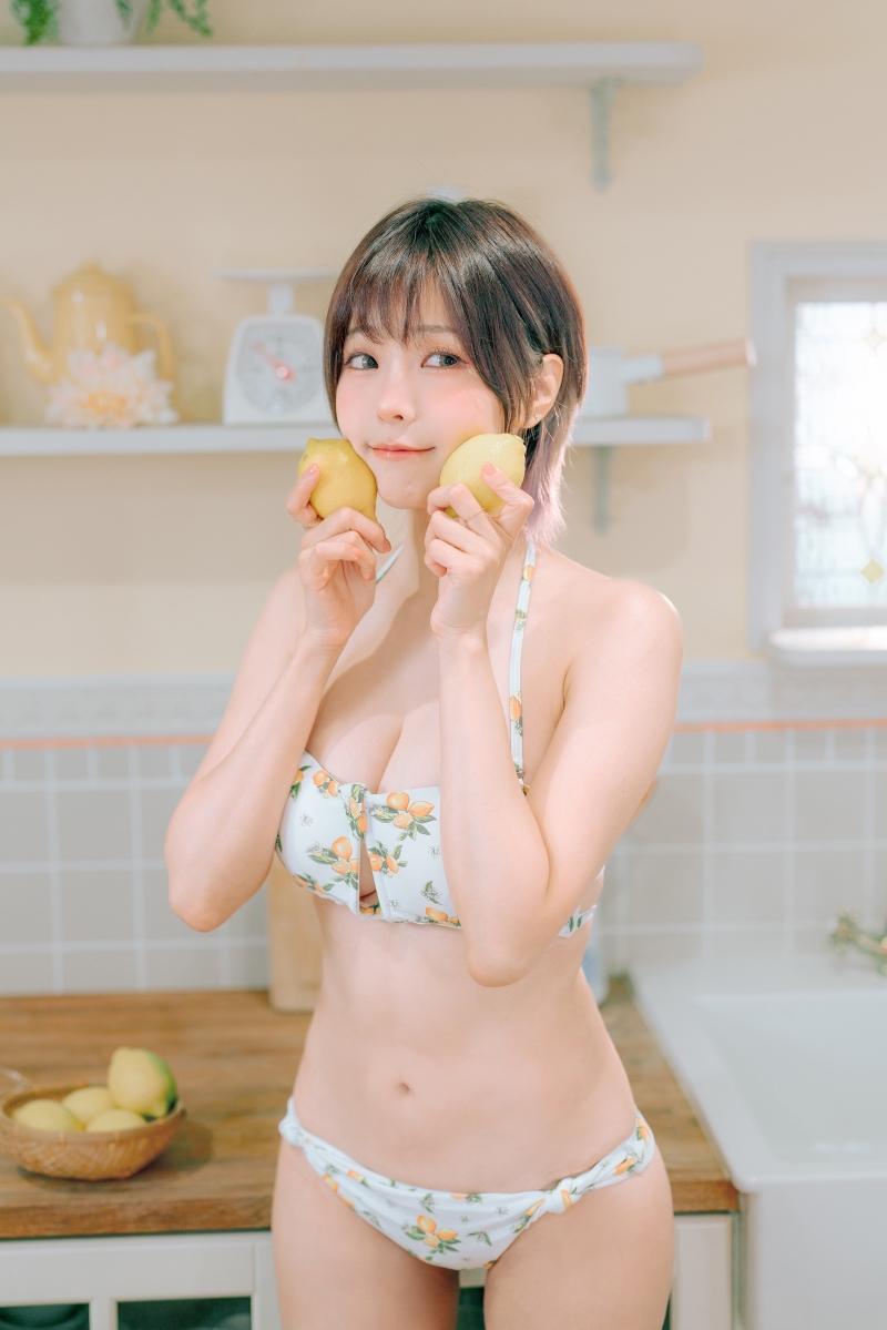 ElyEE子 2023.august C-檸檬泳裝 Lemon Swimsuit [31P-113MB]壁纸图片大全