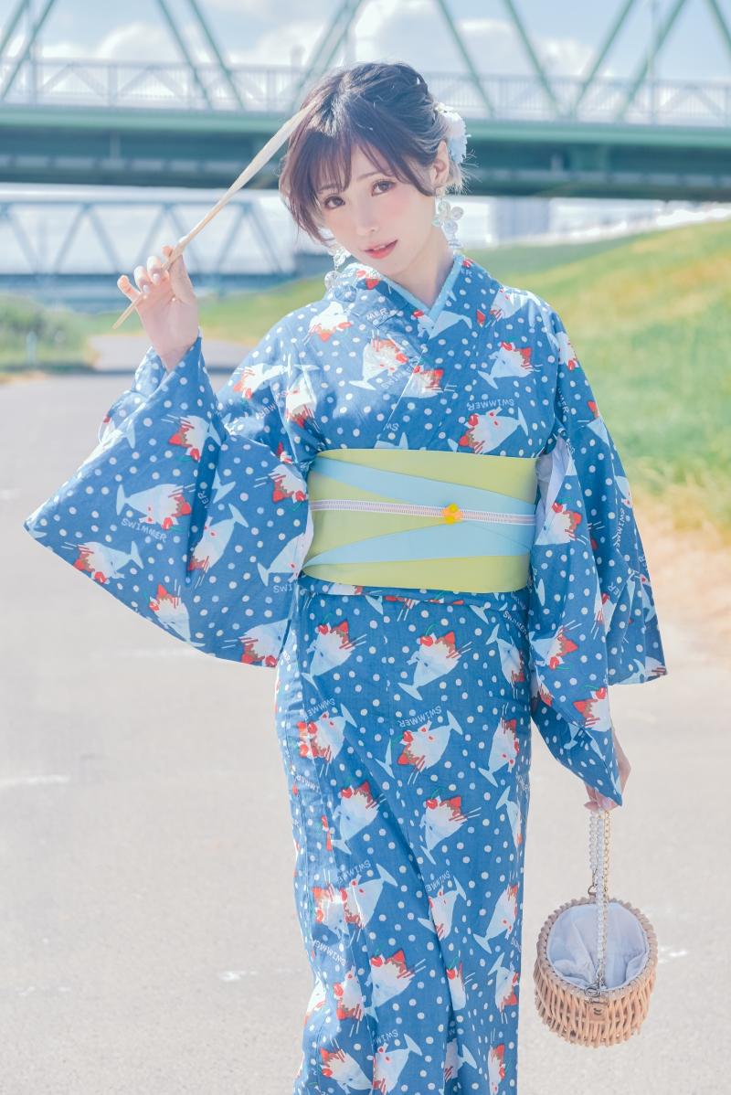 ElyEE子 2023.august A-聖代浴衣 Sundae Yukata [28P-129MB]非常漂亮