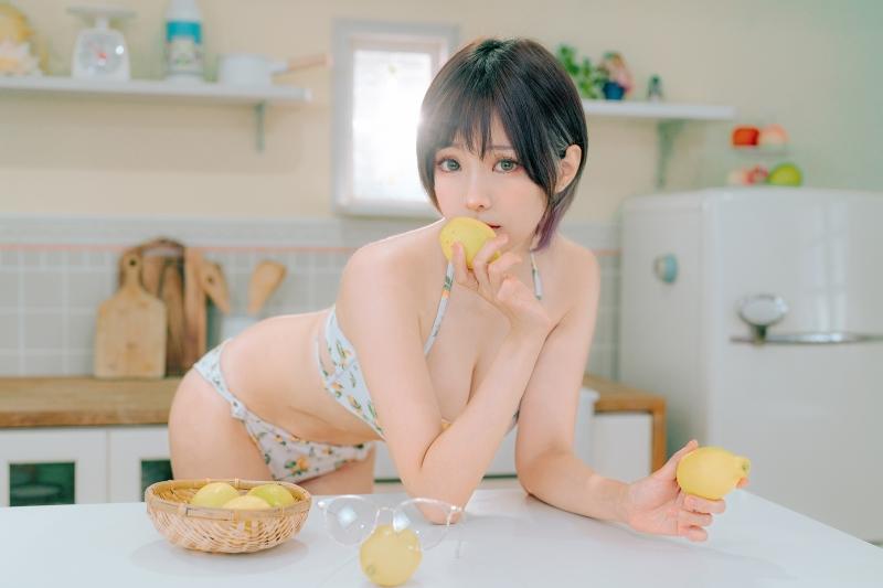 ElyEE子 2023.august C-檸檬泳裝 Lemon Swimsuit [31P-113MB]壁纸图片大全