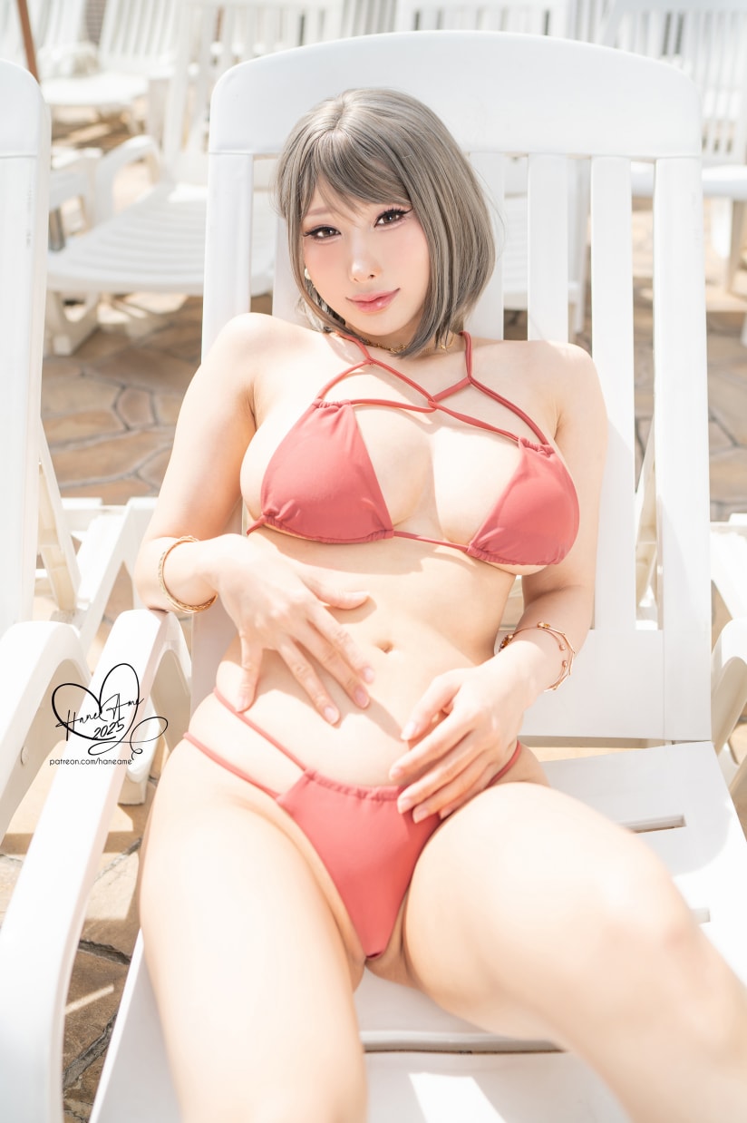 雨波HaneAme –-Original_Tangerine Heat swimsuit_橘爆夏日！泳裝一起来欣赏吧！