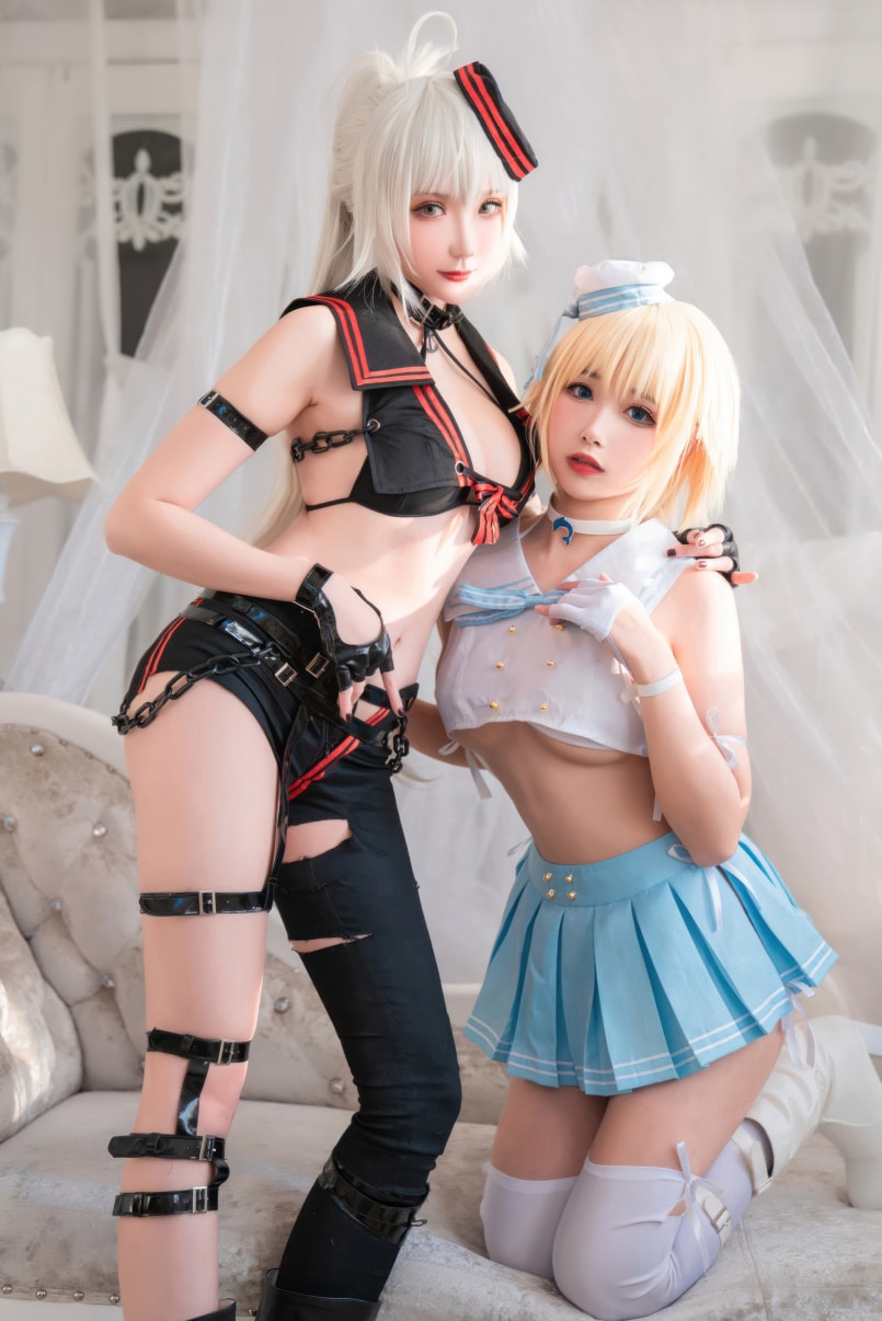 Momoko葵葵-&瓜希酱 FATE-黑白贞德图片作品分享