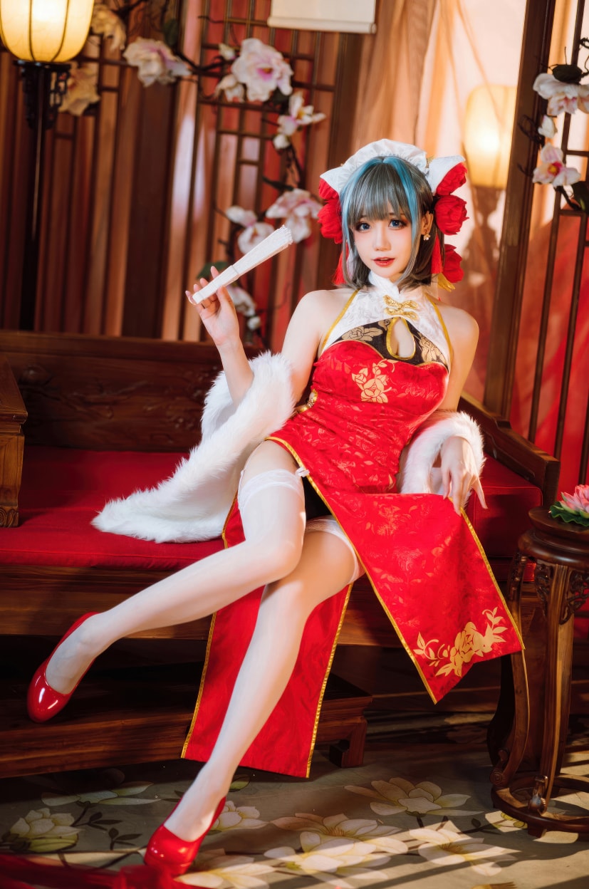 焖焖碳-碧蓝航线-柴郡新春旗袍图片大全高清 焖焖碳-碧蓝航线-柴郡新春旗袍图片大全高清