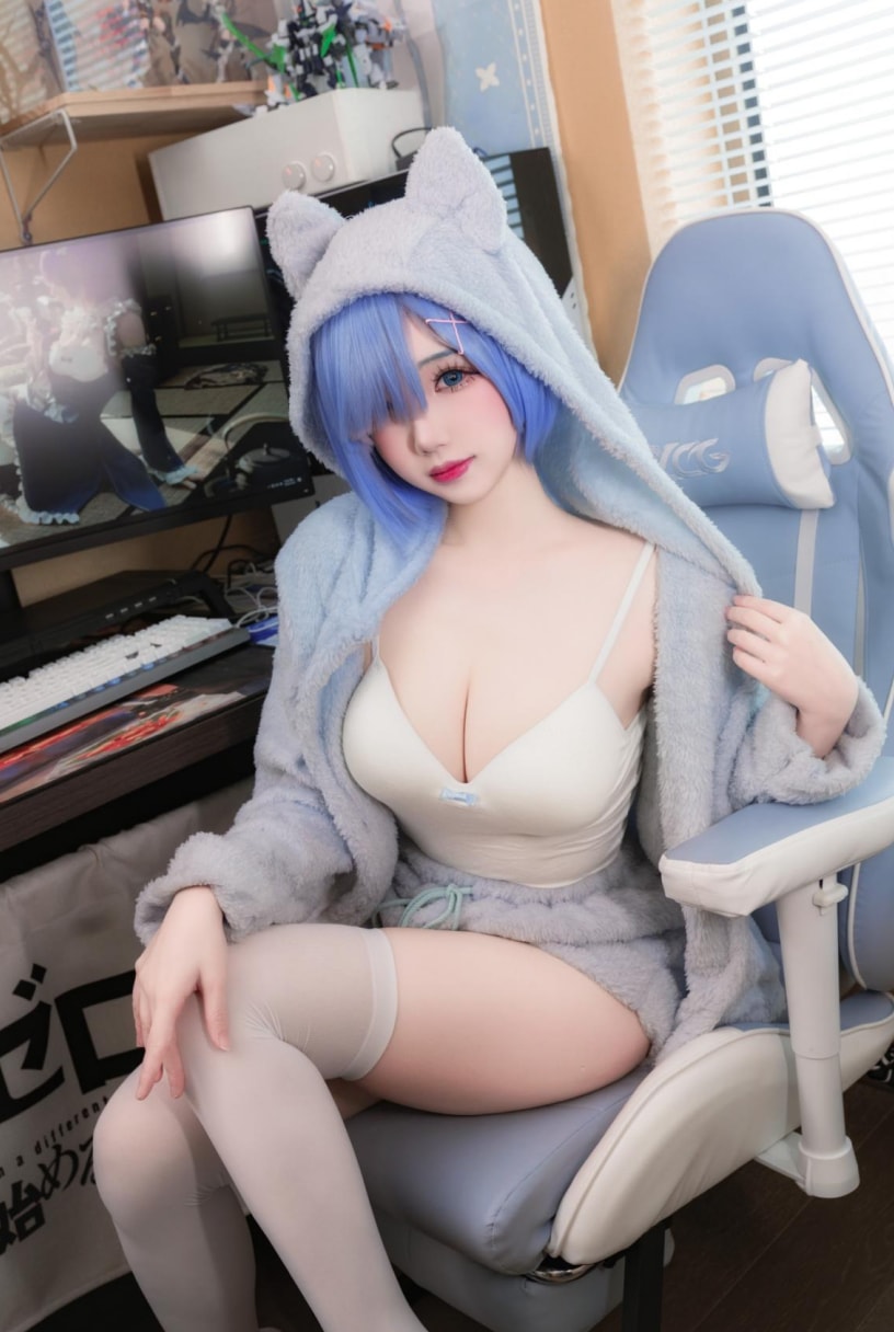 雪晴Astra-蕾姆猫猫美丽的图片分享