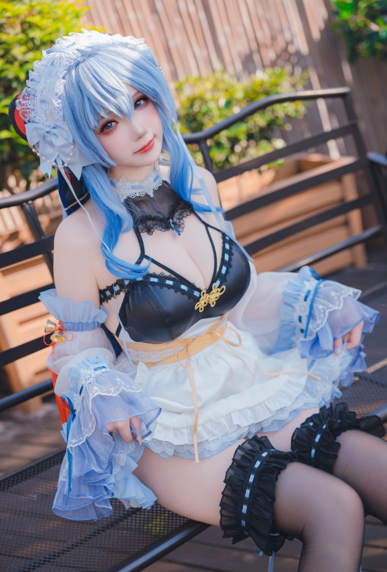 雪晴Astra-原神 甘雨 女仆美丽的女生图片 雪晴Astra-原神 甘雨 女仆美丽的女生图片