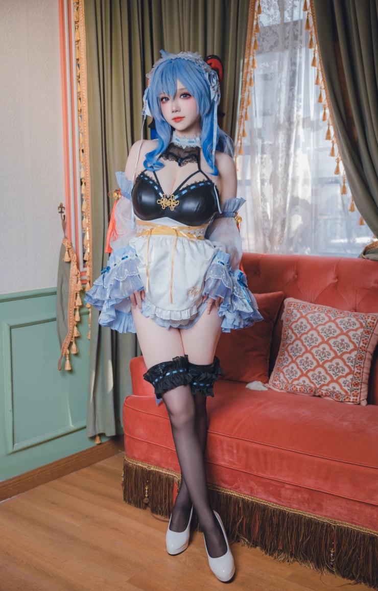 雪晴Astra-原神 甘雨 女仆美丽的女生图片 雪晴Astra-原神 甘雨 女仆美丽的女生图片