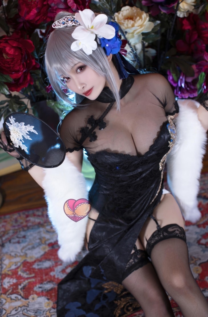 洛璃LoLiSAMA-碧蓝航线 路易九世旗袍微博图片